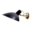 Sale Pamono Visor Black Wall Lamp in Brass by Vittoriano Vigano for Arteluce, 1950s