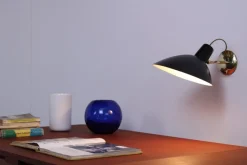 Sale Pamono Visor Black Wall Lamp in Brass by Vittoriano Vigano for Arteluce, 1950s