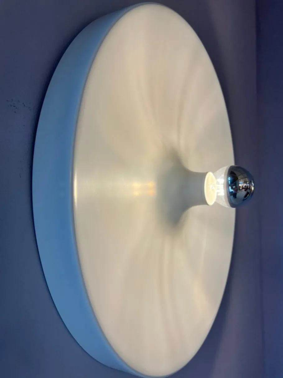 Sale Pamono Wall Lamp Diskus in White by Charlotte Perriand for Honsel