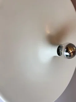 Sale Pamono Wall Lamp Diskus in White by Charlotte Perriand for Honsel