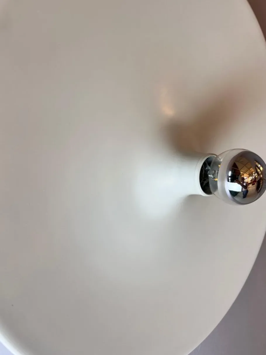 Sale Pamono Wall Lamp Diskus in White by Charlotte Perriand for Honsel