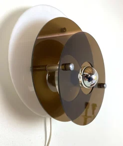Sale Pamono Wall Lamp in Acrylic Glass with Round Shapes, 1970s