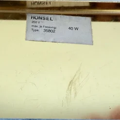 Sale Pamono Wall Lamp in Gold with Crystal Cylinders from Honsel, 1980s