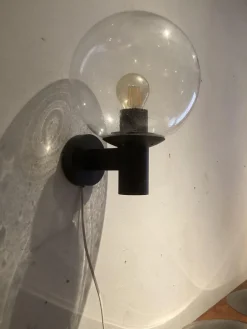 Sale Pamono Wall Lamp Outside Lamp in Raindrop Glass from Bega, 1980s