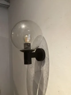 Sale Pamono Wall Lamp Outside Lamp in Raindrop Glass from Bega, 1980s