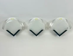 Sale Pamono Wall Lamps with Murano Glass from Leucos, 1980s, Set of 3