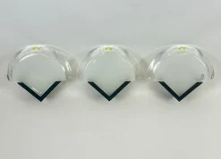 Sale Pamono Wall Lamps with Murano Glass from Leucos, 1980s, Set of 3