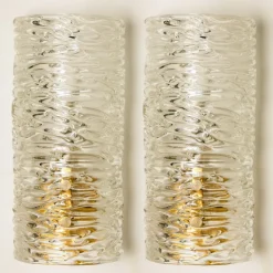 Sale Pamono Wall Light in Handmade Brass and Glass by J.T. Kalmar, 1960