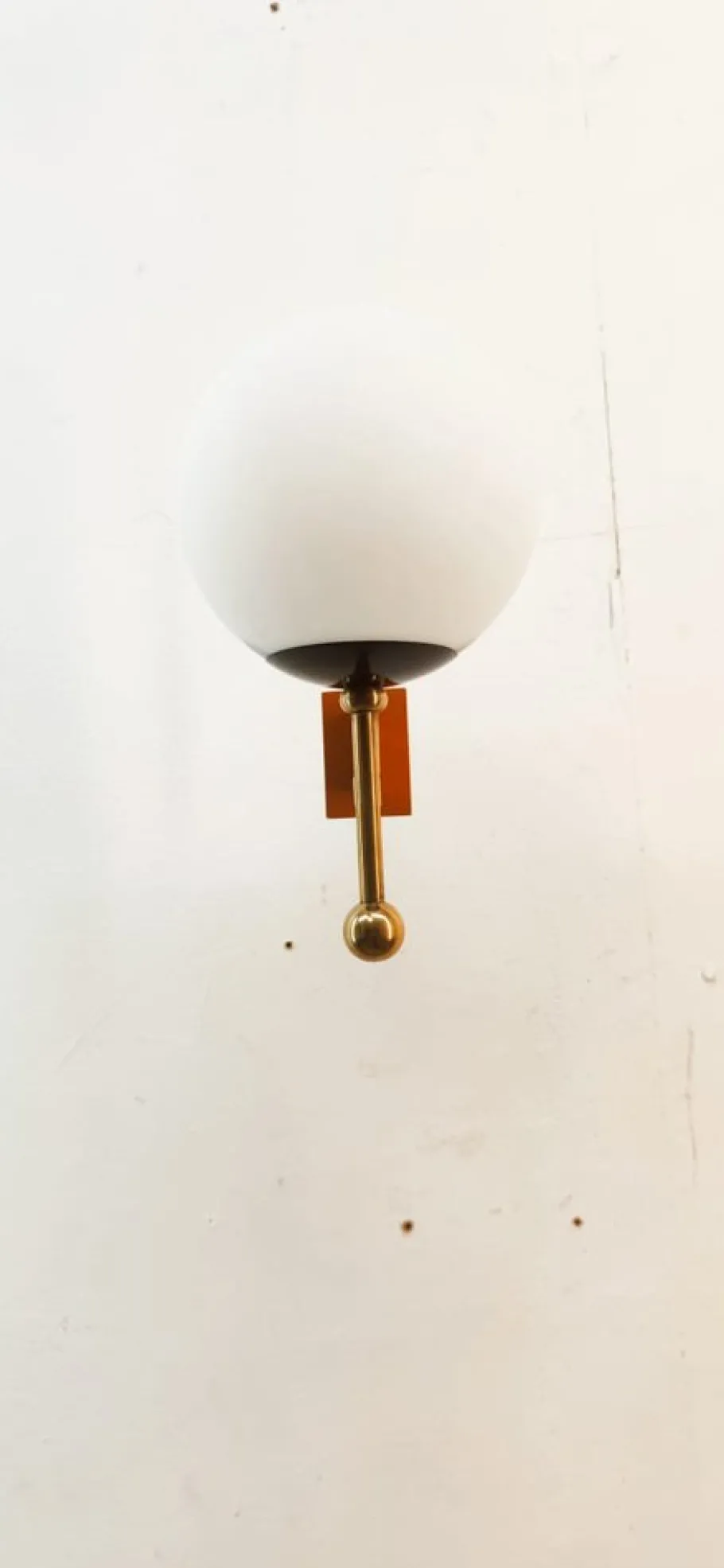 Sale Pamono Wall Light with Sphere Glass