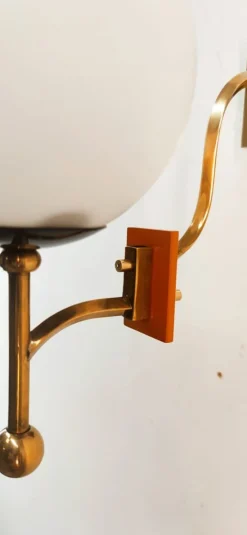 Sale Pamono Wall Light with Sphere Glass