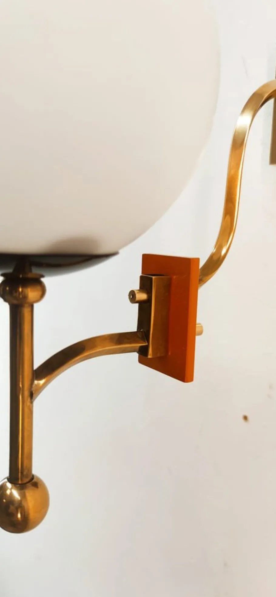 Sale Pamono Wall Light with Sphere Glass