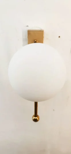 Sale Pamono Wall Light with Sphere Glass