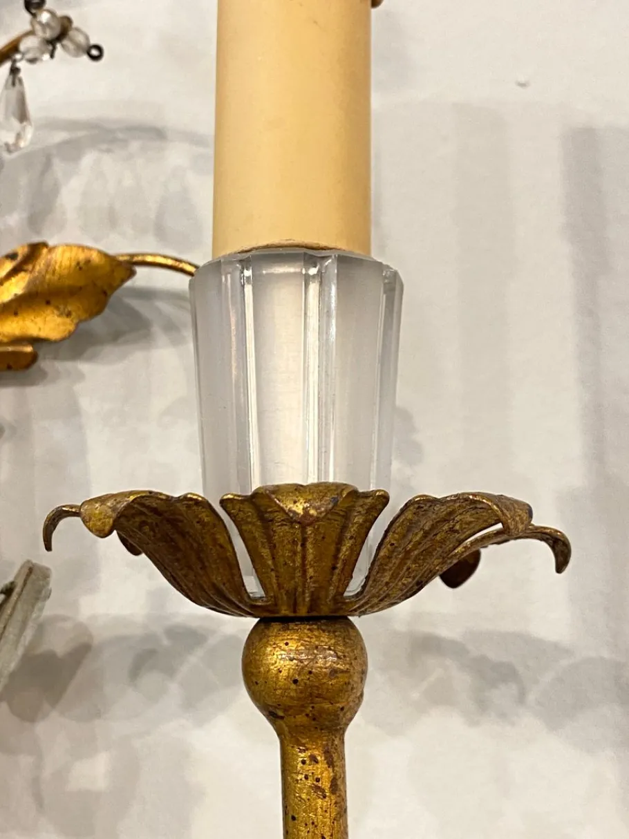 Sale Pamono Wall Lights from Maison Baguès, 1960s, Set of 2