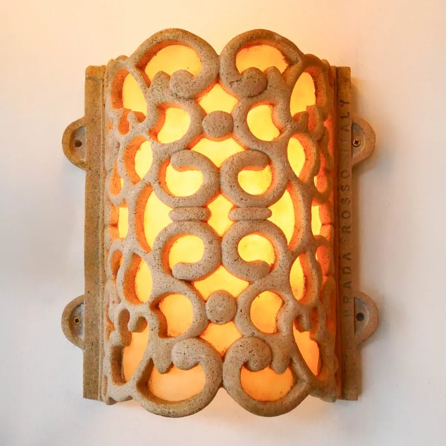 Sale Pamono Wall Lights from Prada Rosso, Italy, 1980s, Set of 2