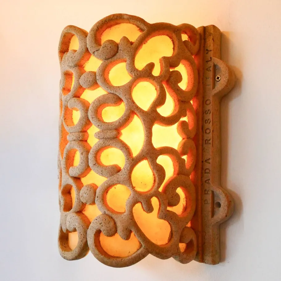 Sale Pamono Wall Lights from Prada Rosso, Italy, 1980s, Set of 2