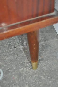 Online Pamono Walnut Cocktail Cabinet Light from Wilhelm Krechlok Kg, 1950s