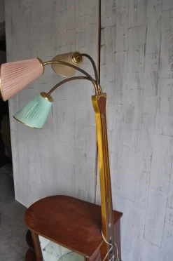 Online Pamono Walnut Cocktail Cabinet Light from Wilhelm Krechlok Kg, 1950s