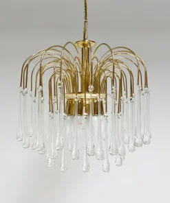 Sale Pamono Waterfall Chandelier in Murano Glass, 1970s