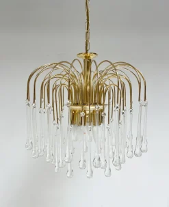 Sale Pamono Waterfall Chandelier in Murano Glass, 1970s