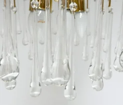 Sale Pamono Waterfall Chandelier in Murano Glass, 1970s