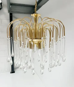 Sale Pamono Waterfall Chandelier in Murano Glass, 1970s