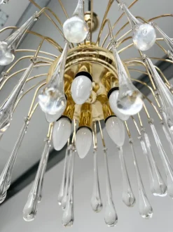 Sale Pamono Waterfall Chandelier in Murano Glass, 1970s
