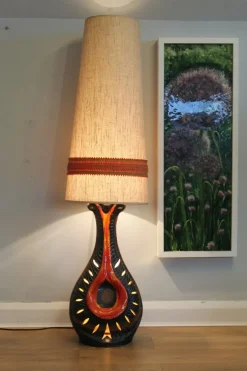 Clearance Pamono West German Floor Lamp attributed to Walter Gerhards, 1970s