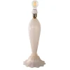 Best Pamono White and Gold Blown Murano Glass Table Lamps, Italy, 1980s