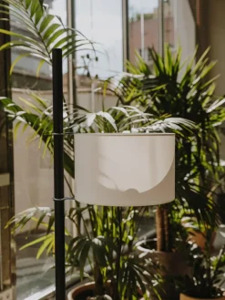 Hot Pamono White and Oak TMM Floor Lamp by Miguel Milá