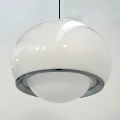 Sale Pamono White Bud Pendant Lamp by Studio 6G for Guzzini, 1970s