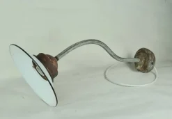 Sale Pamono White Enameled Metal Garden Light, 1940s