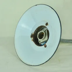 Sale Pamono White Enameled Metal Garden Light, 1940s