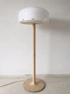 Pamono White Floor Lamp by Anders Pehrson, for Ateljé Lyktan, 1970s