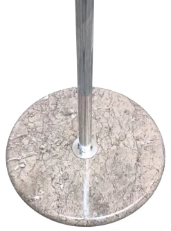 New Pamono White Floor Lamp by Bruno Gecchelin for Skipper Mezzaluna, Italy, 1970s