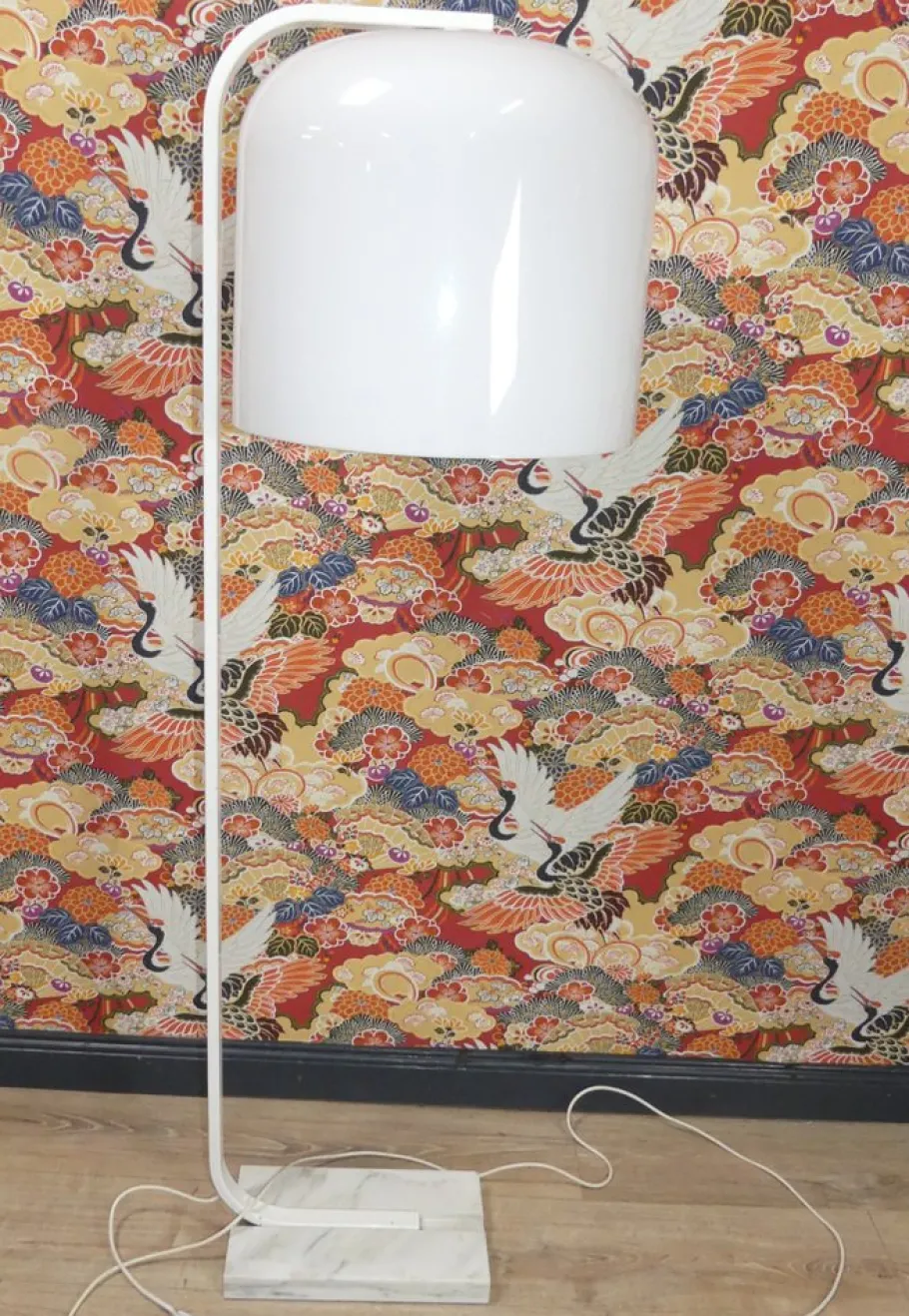 Sale Pamono White Marble Alvise Floor Lamp by Luigi Massoni for Guzzini, 1960s