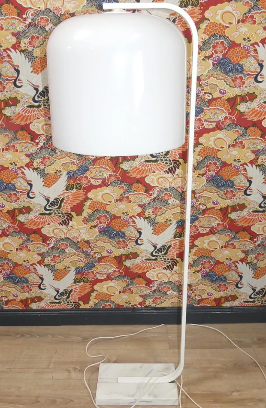 Sale Pamono White Marble Alvise Floor Lamp by Luigi Massoni for Guzzini, 1960s