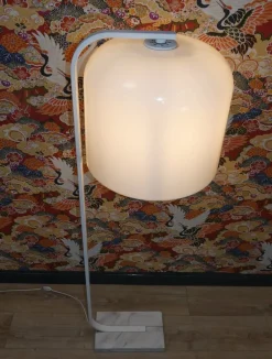 Sale Pamono White Marble Alvise Floor Lamp by Luigi Massoni for Guzzini, 1960s