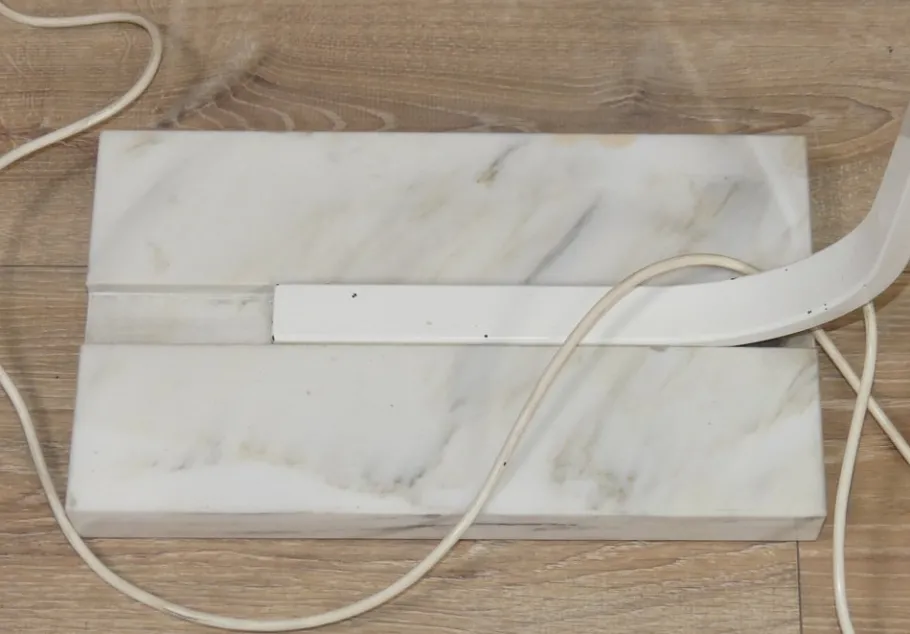 Sale Pamono White Marble Alvise Floor Lamp by Luigi Massoni for Guzzini, 1960s