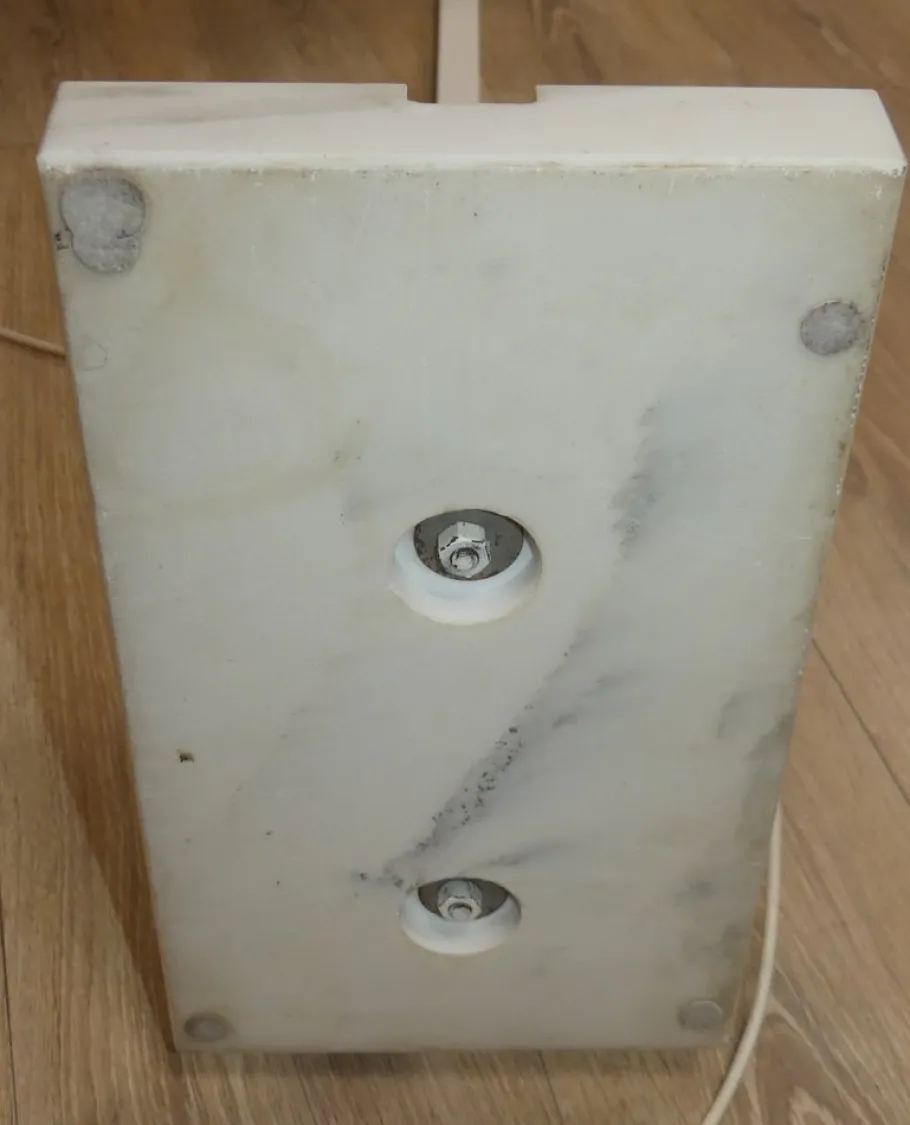 Sale Pamono White Marble Alvise Floor Lamp by Luigi Massoni for Guzzini, 1960s