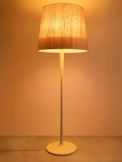 Pamono White Minimalist Floor Lamp from Staff Leuchten, 1970s