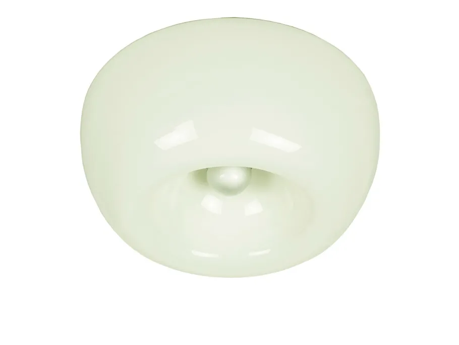 Sale Pamono White Opaline Glass and Metal Velella Ceiling Lamp by Achille Castiglioni for Flos, 1960s