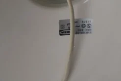 Discount Pamono White Perforated Metal Floor Lamp from Ikea, 1980s