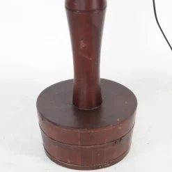 Pamono Wooden Coconut Tree Floor Lamp, 1970s