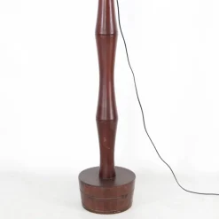 Pamono Wooden Coconut Tree Floor Lamp, 1970s