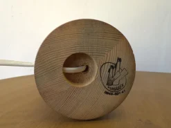 Best Pamono Wooden Table Lamp by Leif Wikner for Persåsen