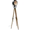 Online Pamono Wooden Tripod Floor Spot Light, 1950s