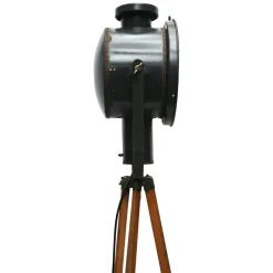 Online Pamono Wooden Tripod Floor Spot Light, 1950s