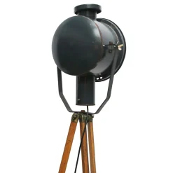 Online Pamono Wooden Tripod Floor Spot Light, 1950s