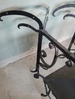 Pamono Wrought Iron Corner Lanterns, Set of 2