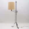 Clearance Pamono Wrought Iron Floor Lamp attributed to Raymond Subes, 1960s